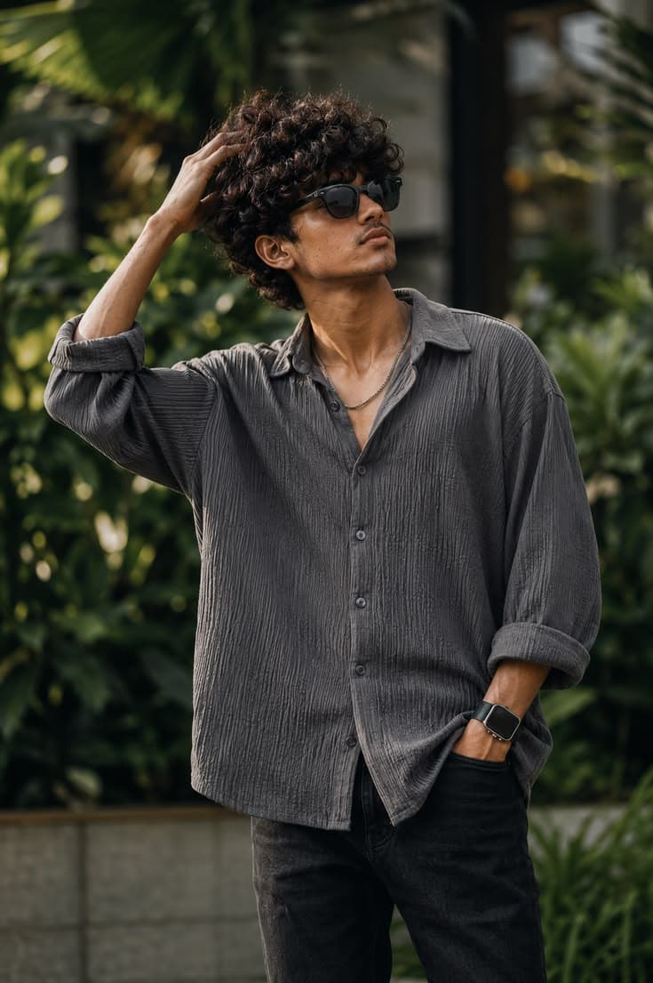 Ultra Realistic Urban Fashion Portrait Prompt (Wolf Cut Aesthetic)